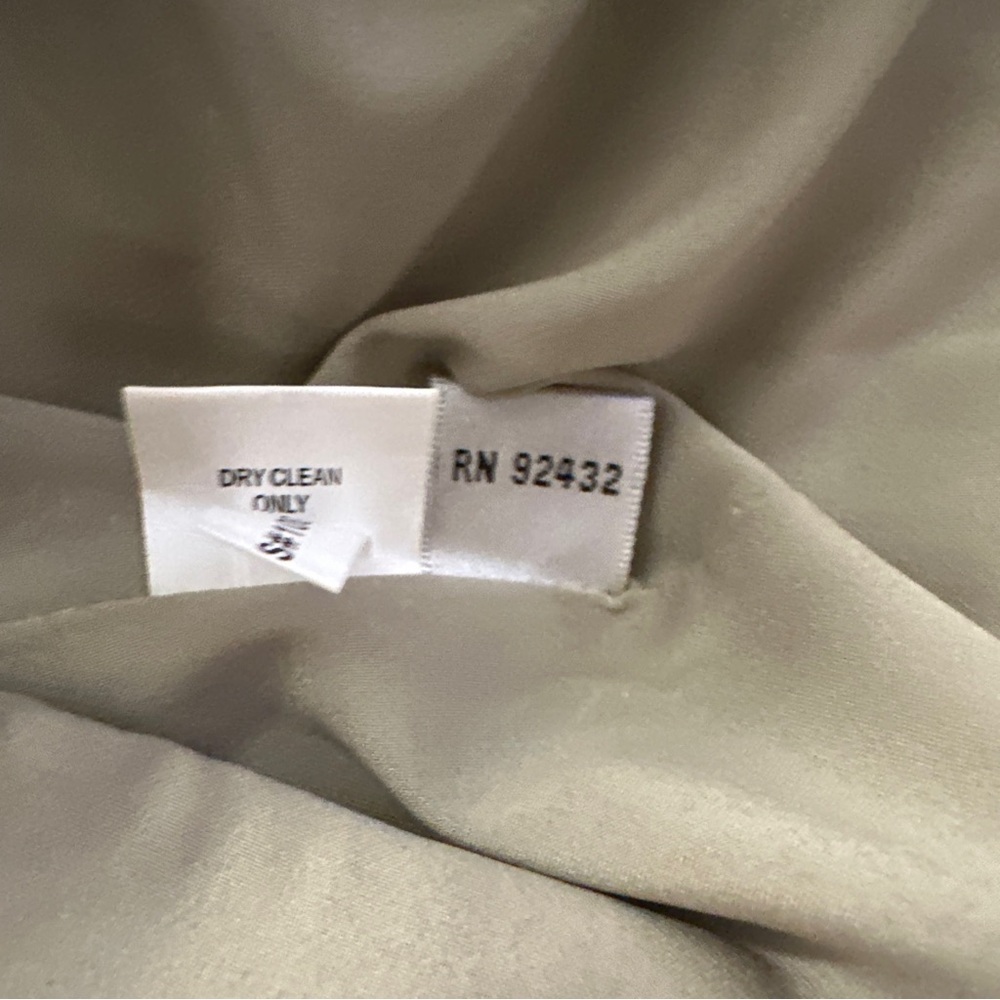 Kay Unger Beige green black cotton metallic sleeveless dress size 6 - Picture 11 of 11